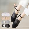 Female Spring and Summer Thin Lace Pearl Shallow Mouth Anti Slip Anti Take Off with Mesh Invisible Halter Boat Socks