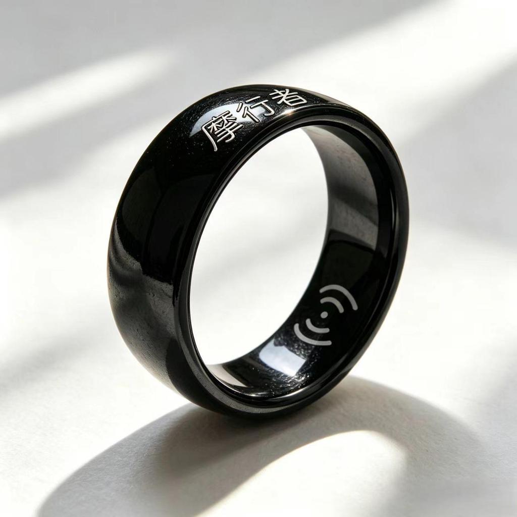 Smart Ring: Bluetooth ECG, Heart Rate, Blood Oxygen, Sleep Monitoring with NFC, Wireless Charging, and Entertainment App