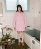 Shakiri Bubble Wool Half Coat (Pink)