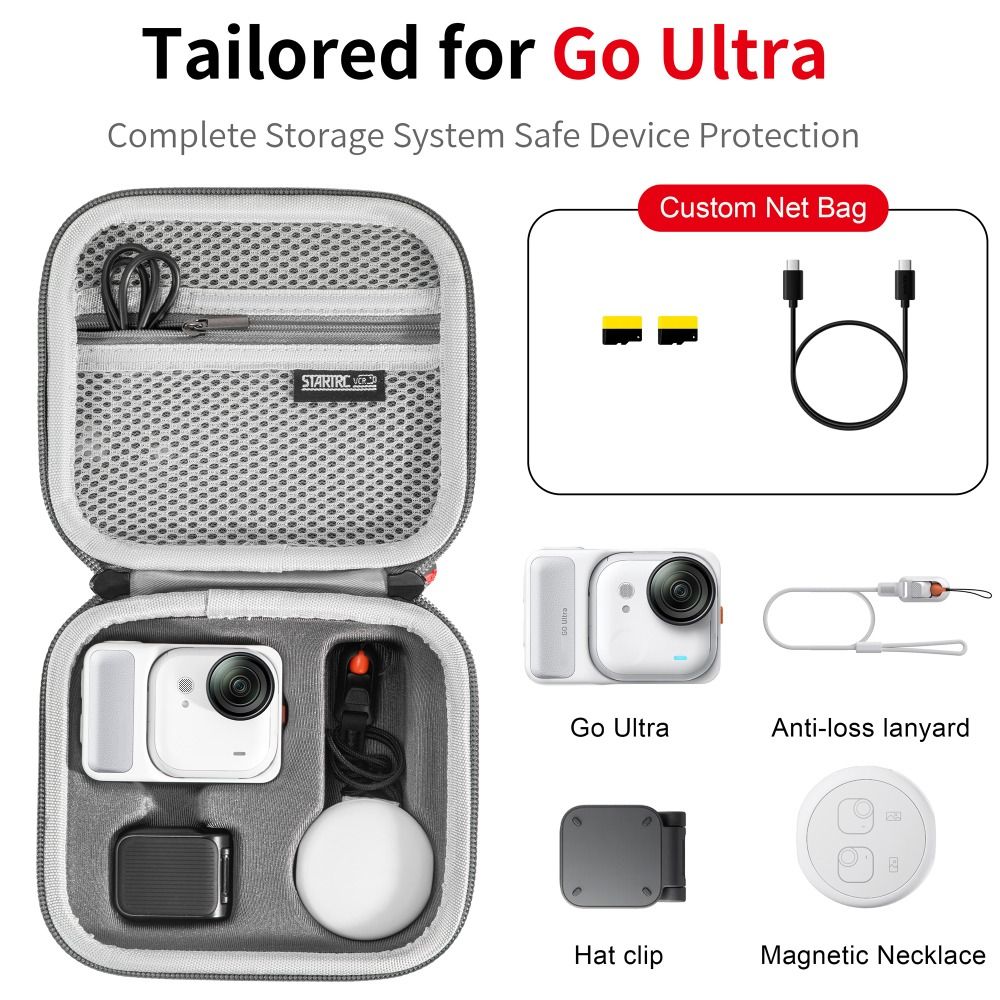 Portable Storage Bag Protective Mini Body Handbag for Insta360 Go Ultra Camera Accessories