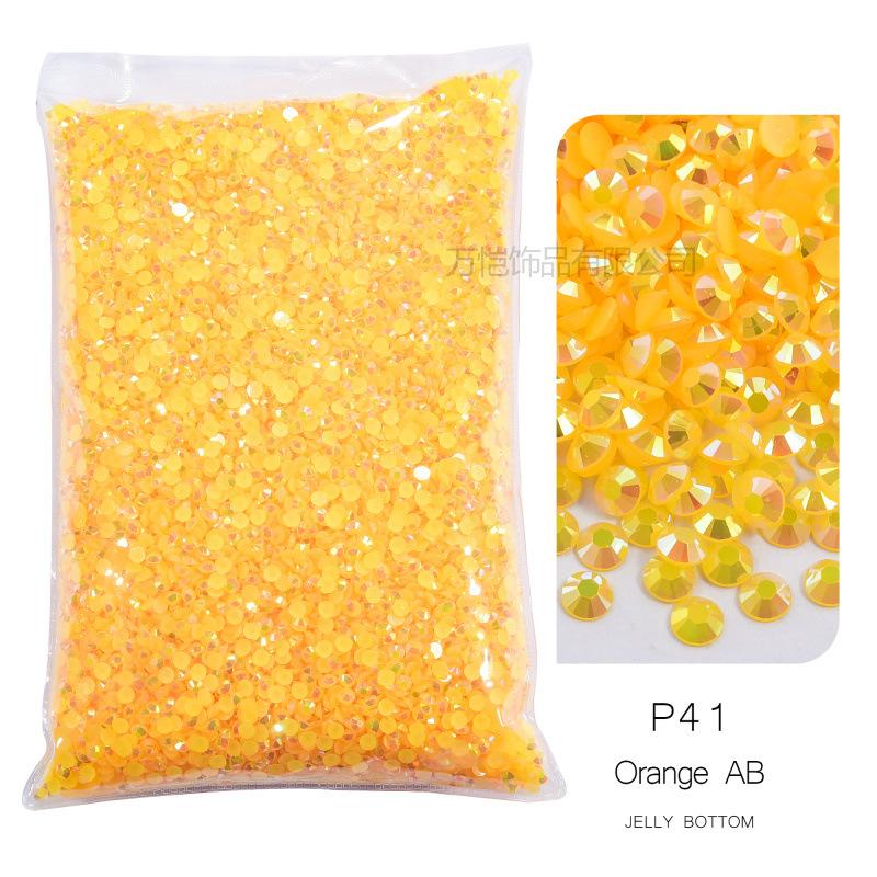 Jelly Resin Flat-Bottomed Diamond, Nail Art Beauty, Mobile Phone Case Decorative Rhinestone Diy Decorative Clothing Accessories