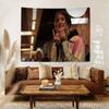 Hip Hop Rapper LLil PPeep Wandteppich Hippie Wandbehang Böhmische Wandteppiche Mandala Wandbehang Tücher
