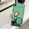 Black Soft Phone Cover Case for iPhone 7 8 15 16 14 Plus XS Max 13 12 11 17 Pro Max XR Air Cartoon Ones Pieces Luffys Zoros