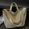 Plaid Tote Bag 2025 Autumn New Shoulder Bag Women's Ins Casual Fashion Lazy Wind Commuter Oblique Span Bag