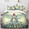 3D Fairy Tail Natsu Anime Bedding Set Printed Single Comforter Quilt Bed Cover Duvet Cover Pillow Case 3 Pieces Kids Adult Size