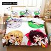 3D Baskı Anime Oyunu Touhou Projesi Yatak Takımı Yorgan Kılıfı Yatak Takımı Yorgan Kılıfı Yastık Kılıfı Yorgan King Queen Boy Erkek Çocuk Yetişkin