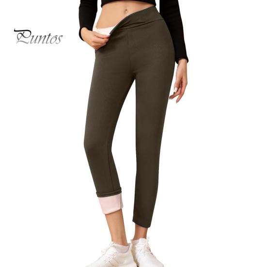 

Зимние леггинсы с флисовой подкладкой, женские термоколготки, однотонные, очень толстые леггинсы с флисовой подкладкой, повседневная одежда M кофейный