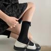 Spring Summer Ballet Style Hollow Out Tied Ribbon Stacking Socks For Girls And Teens
