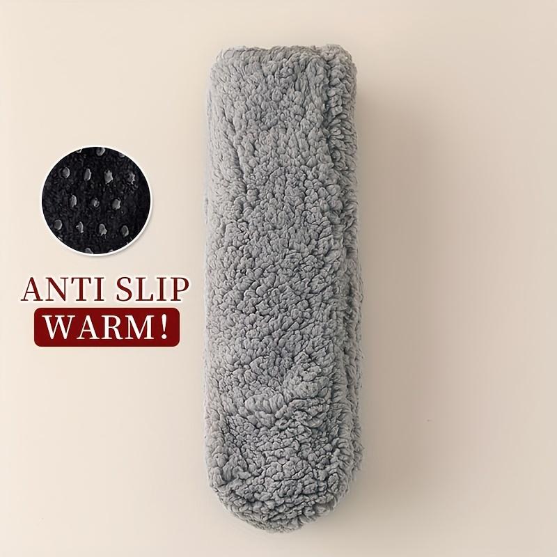 1pair Men Thermal Sleep Sock High Quality Silicone Non-slip Comfortable Women Socks Soft Solid Color Fashion Thickened Floor Sox