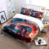"Red and Blue Semi Truck Design" Bedding Duvet Cover Set  (1*Duvet Cover 2*Pillowcases, without duvet insert)