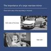 Broad Perspective Full Sight Expansive View Baby Child Viewing Car Mirror, Curved Wide Angle Lens for Infant Supervision