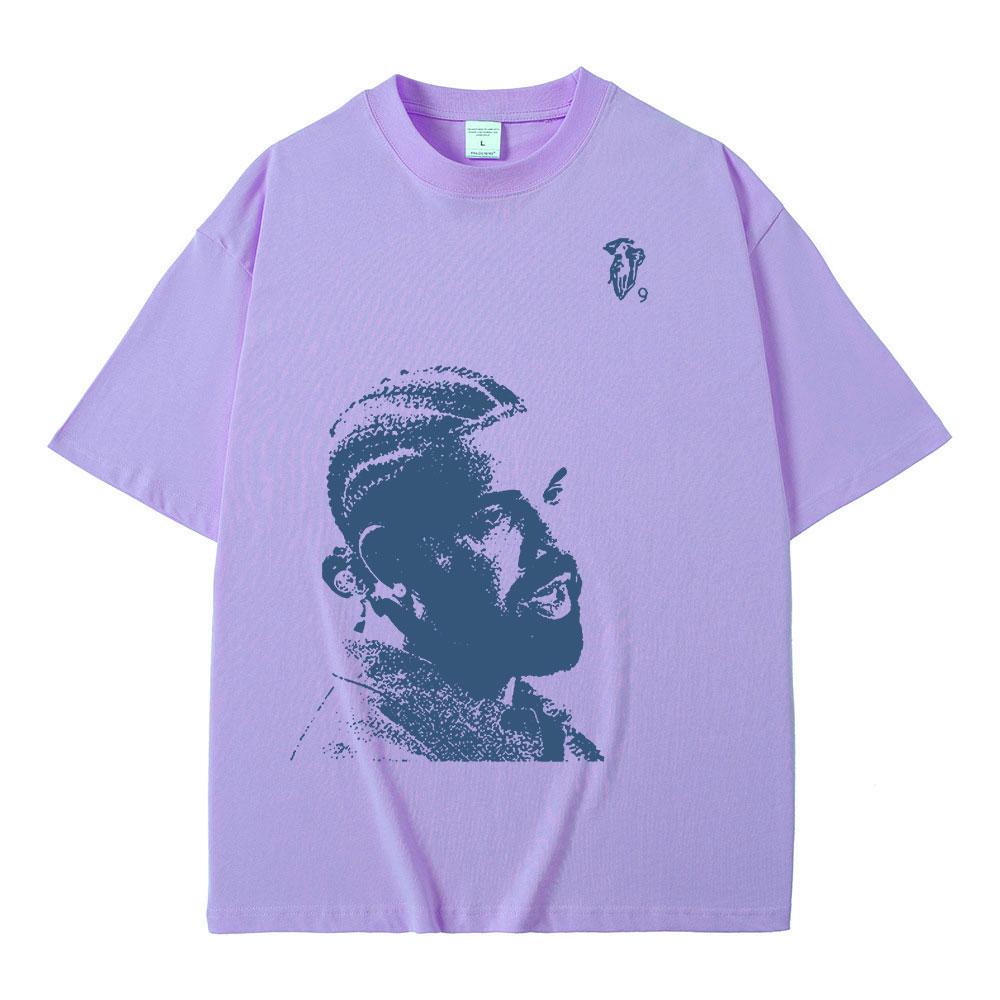 Vintage Rapper Drake Portrait Graphic T Shirt Mens Fashion Hip Hop Short Sleeve 100% Cotton Oversized T-Shirts Streetwear Unisex