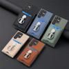 Geldbörse Kartenfach Tasche Hülle für Samsung Galaxy S23 Ultra S22 S21 Plus S20 FE A14 A54 A34 A53 A12 A23 Faltbare Hülle mit Ringhalter