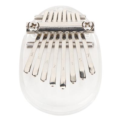 Thumb Piano 8 Keys Mini Portable Acrylic Material Decoration Gift Musical InstrumentOval Crystal