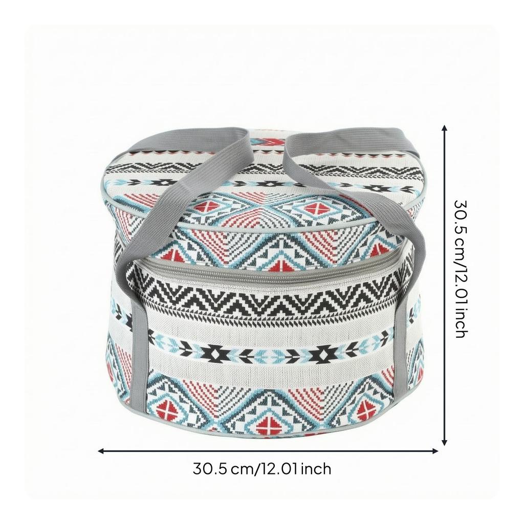 Camping Storage Bag Portable Cylindrical Soft-Sided for Campers