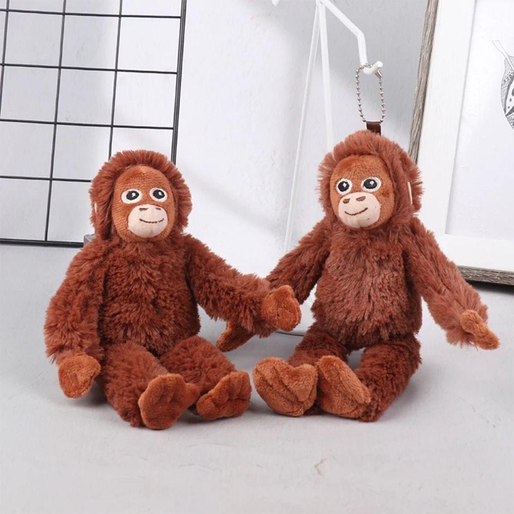 Chimpanzees Monkey Cartoon Gorilla Plush Toy Plush Stuffed Gorilla Plush Keychain Children Gift