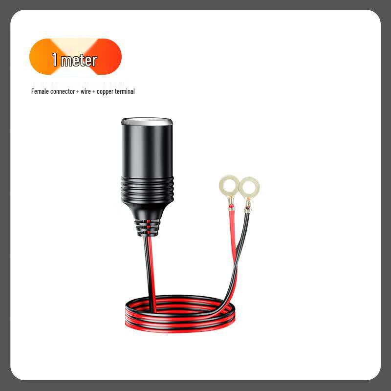 Ounika Universal Car Heater Current Limiting Battery Cable with Cigarette Lighter Socket (CN version)
