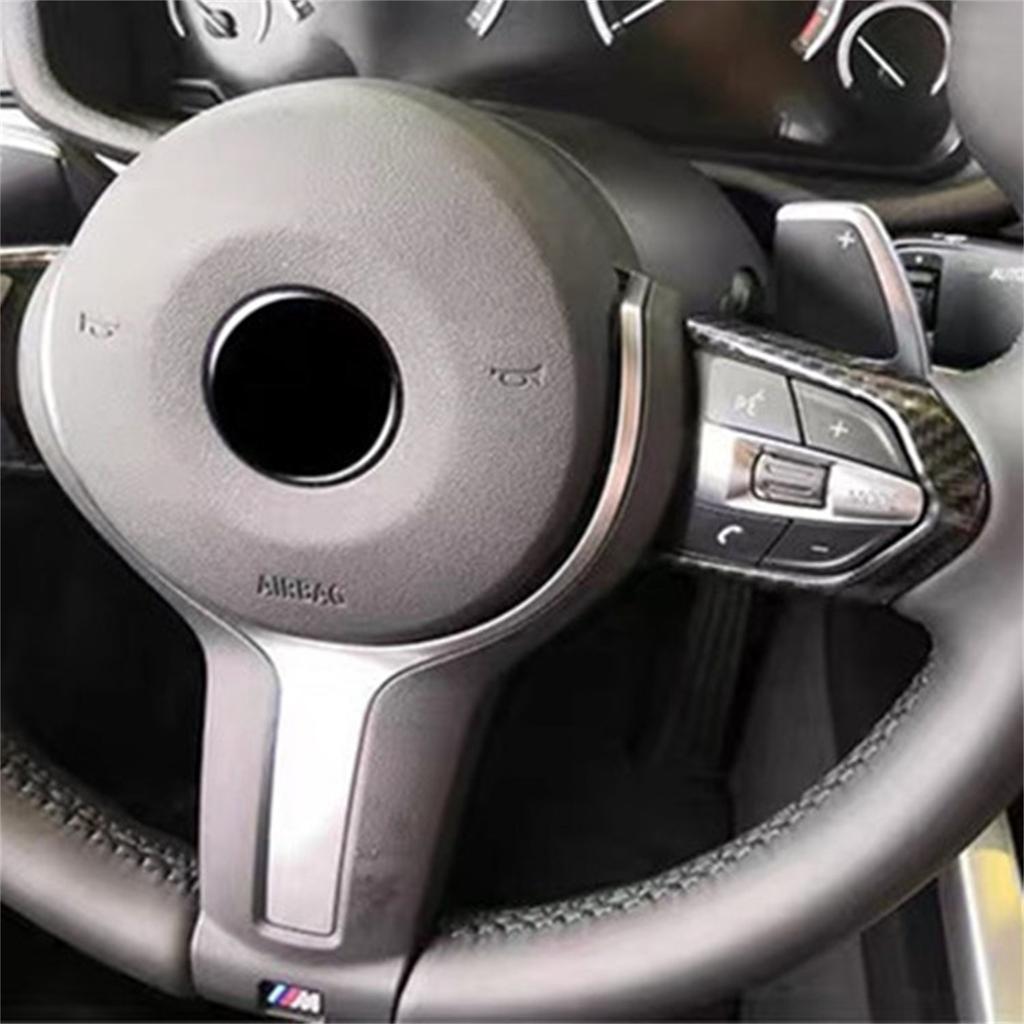 For BMW F10 F20 F13 F15 F16 X5 X6 F30 1 2 3 4 5 6 Series M Sport Car Interior Steering Wheel Decoration Strip Frame Trim Sticker