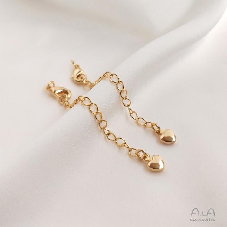 14K Gold Filled Color-Retaining Extension Chain for DIY Jewelry