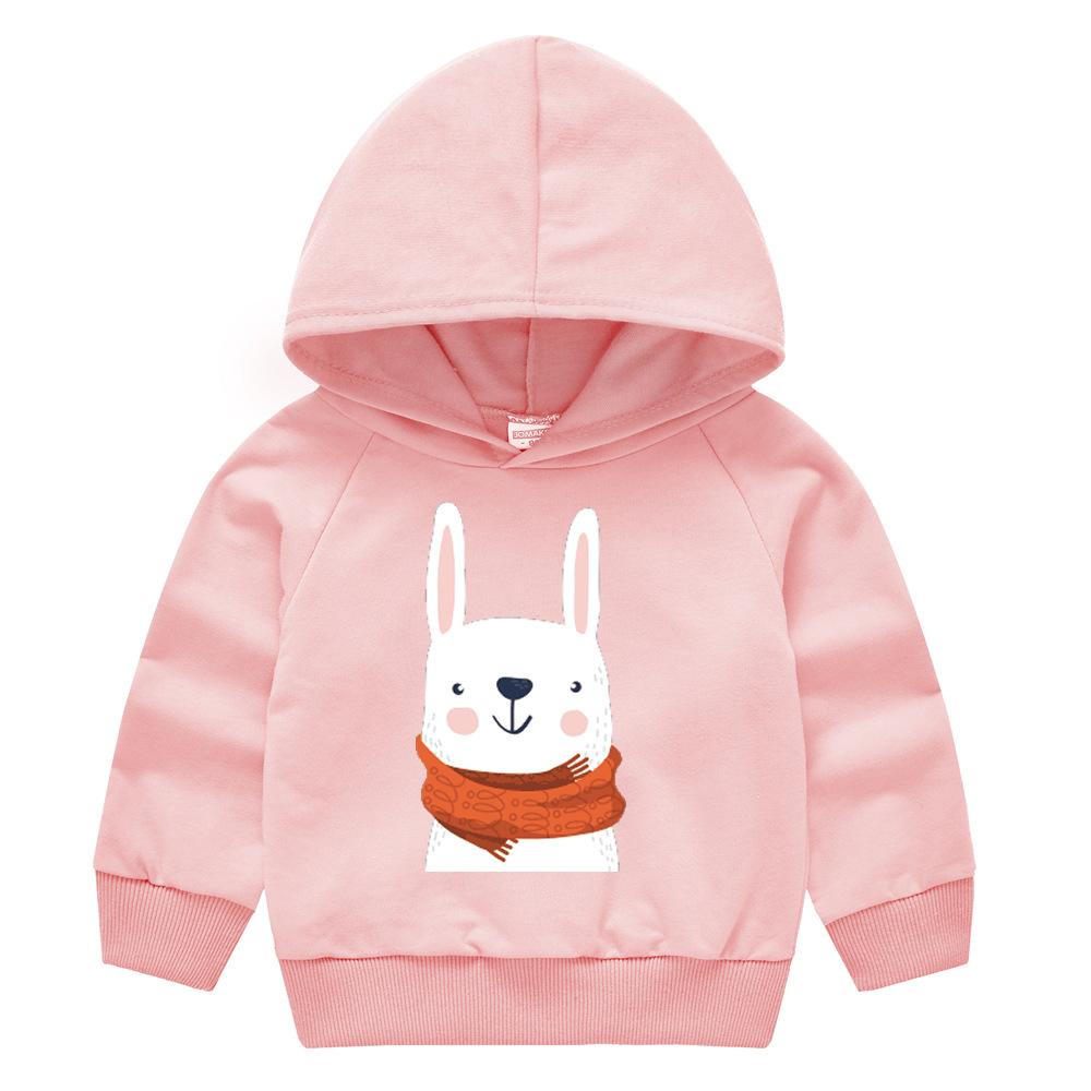 Frühling und Herbst Kindermode Kapuzenpullover Jungen und Mädchen Cartoon Druck Pullover Langarm Tops