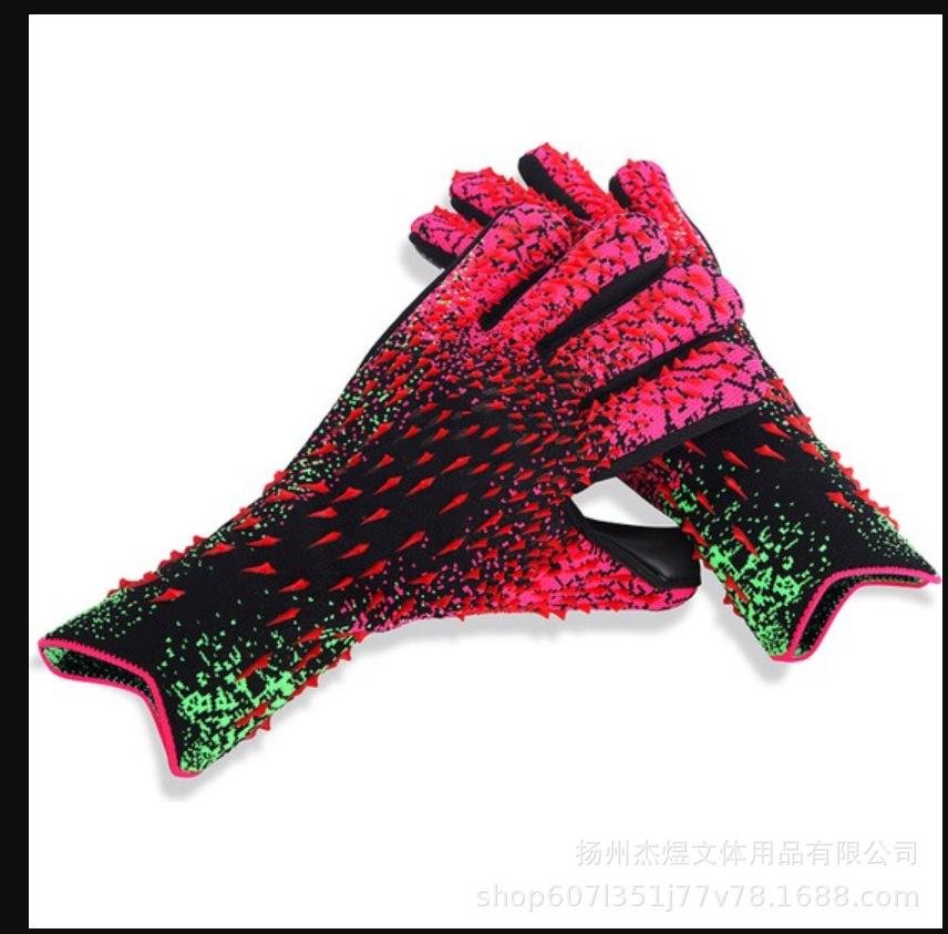 Football Goalkeeper Gloves Thickened Children Adult Latex Fingerless Training Breathable Comfortable Football Goalkeeper Gloves