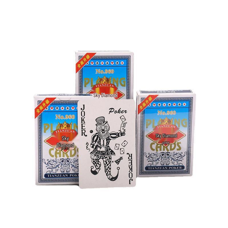 Durable Large Size Unbreakable Poker Playing Cards - Thickened and Hardened for Home Use