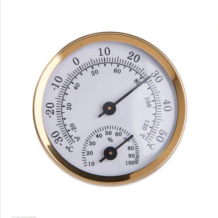 5CM Small Dial Refrigerator High-precision Thermohygrometer Vehicle Temperature and Humidity Meter