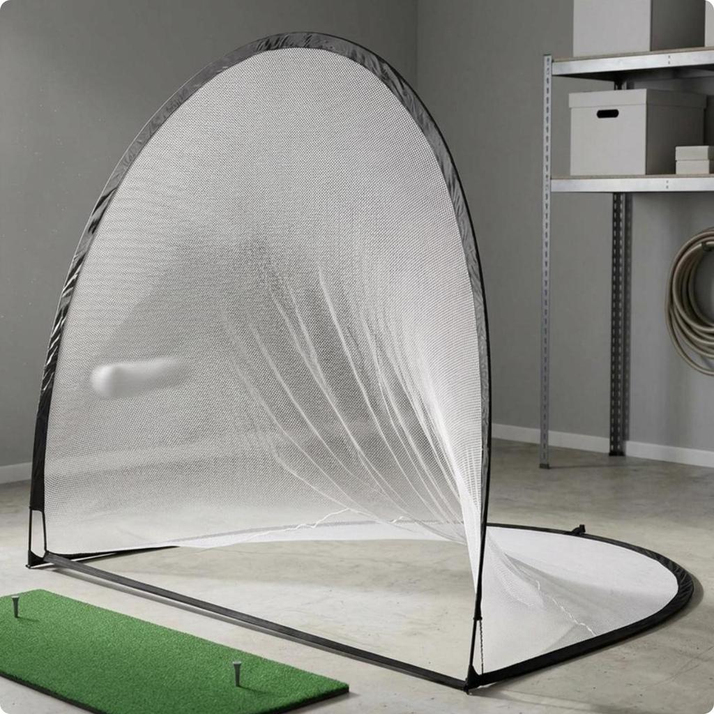 Golf Practice Net Mesh Sports Gear Unobstructed Front