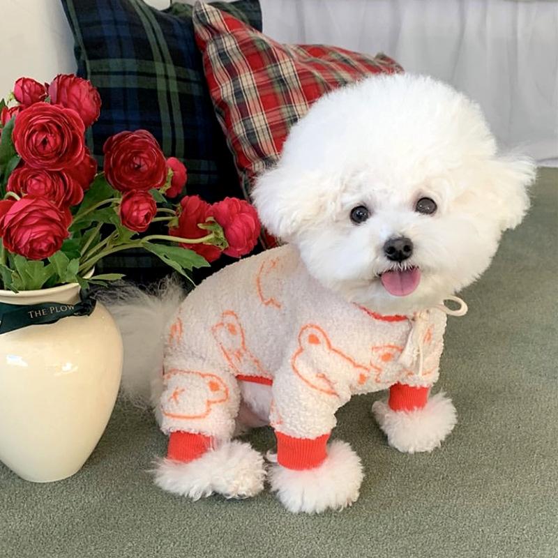 Pet hooded four-legged clothing for small dogs, new autumn style