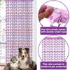 Adorable Pink Cat Paw And Dog Paw Rain Curtain For Festive Pet Birthday Parties