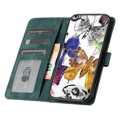 For Samsung Galaxy S24 FE Case PU Leather Wallet Flip Phone Cover Butterflies Imprinted