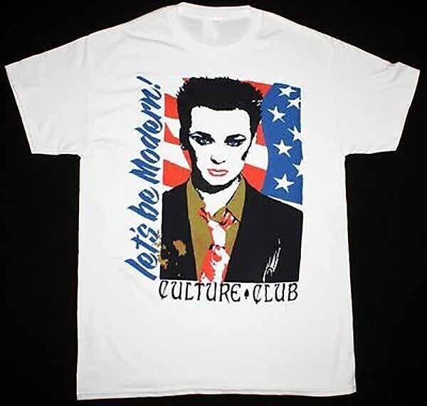 Новая футболка CULTURE CLUB LET S BE MODERN БОЙ ДЖОРДЖ Черная Все Размеры AH226 Унисекс Футболка M