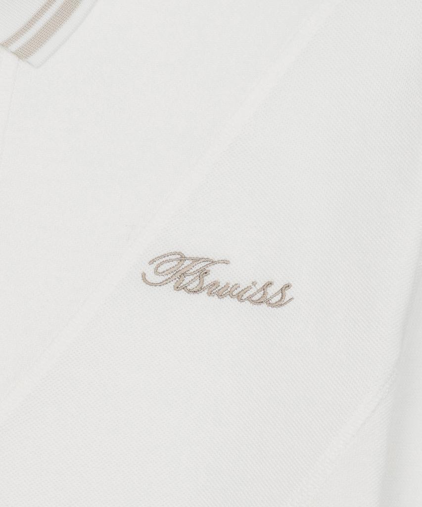 K-SWISS K Loose Short Sleeve Polo Tee_1Kspsmv901Wh