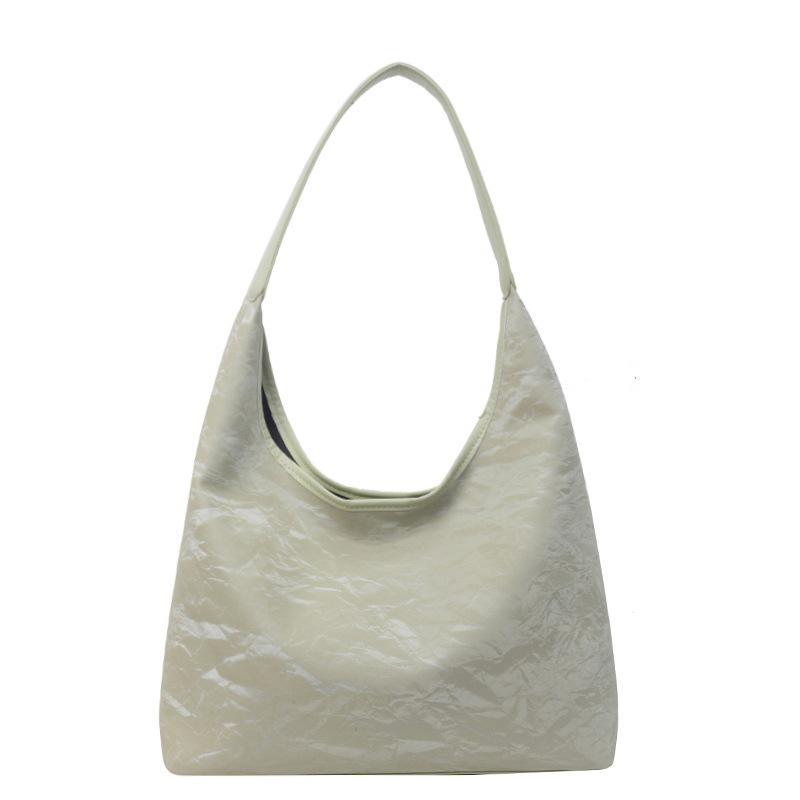 Simple Underarm Commuter Handbag Female Summer Fashion Student Class Tote Bag Textured Shoulder Bag