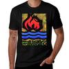 T-shirt Musica Acqua Calda Top a Maniche Corte per Sport all'Aperto