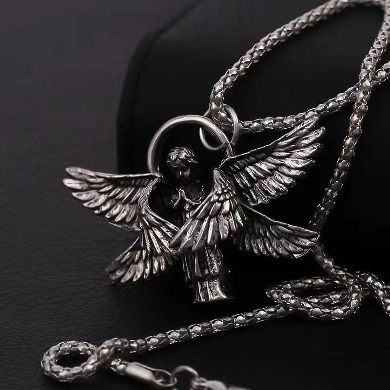 Seraph pendant necklace, angel wing pendant, you are my angel pendant.
