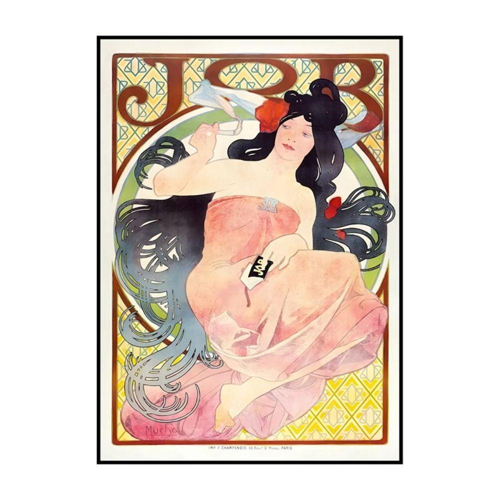 Vintage Art Nouveau Woman Tin Sign Retro Metal Panel Home Bar Cafe Decor