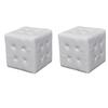 Day and Night - Day and Night White Cube Stools