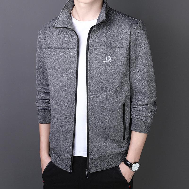 

Куртка мужская весенне-осенняя одежда для пап Верхняя куртка для людей среднего и пожилого возраста Повседневная деловая куртка M