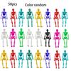 Elastic 5/20Pcs Skeleton Sticky Wall Doll Toy Elastic Skeleton Wet Sliding Toy Set Suitable For Party Halloween Happy Small Gift