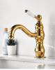 Brass Basin Faucets Europe Style Bathroom Sink Tap Washbasin Faucet Rotation Single Lever Hot Cold Water Basin Mixer Tap