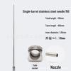 Stainless Steel Dispensing Valve Syringe Needle, 110mm Long, 100mm Tube, Pointed Tip