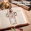 Portable Travel Altar Pocket Shrine With Engraved Christian Prayer And Sacred Symbols For Daily Devotional Use Gift
