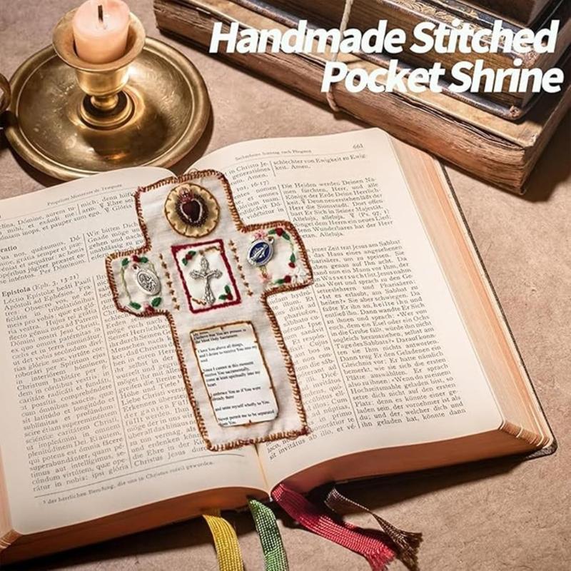 Portable Travel Altar Pocket Shrine With Engraved Christian Prayer And Sacred Symbols For Daily Devotional Use Gift
