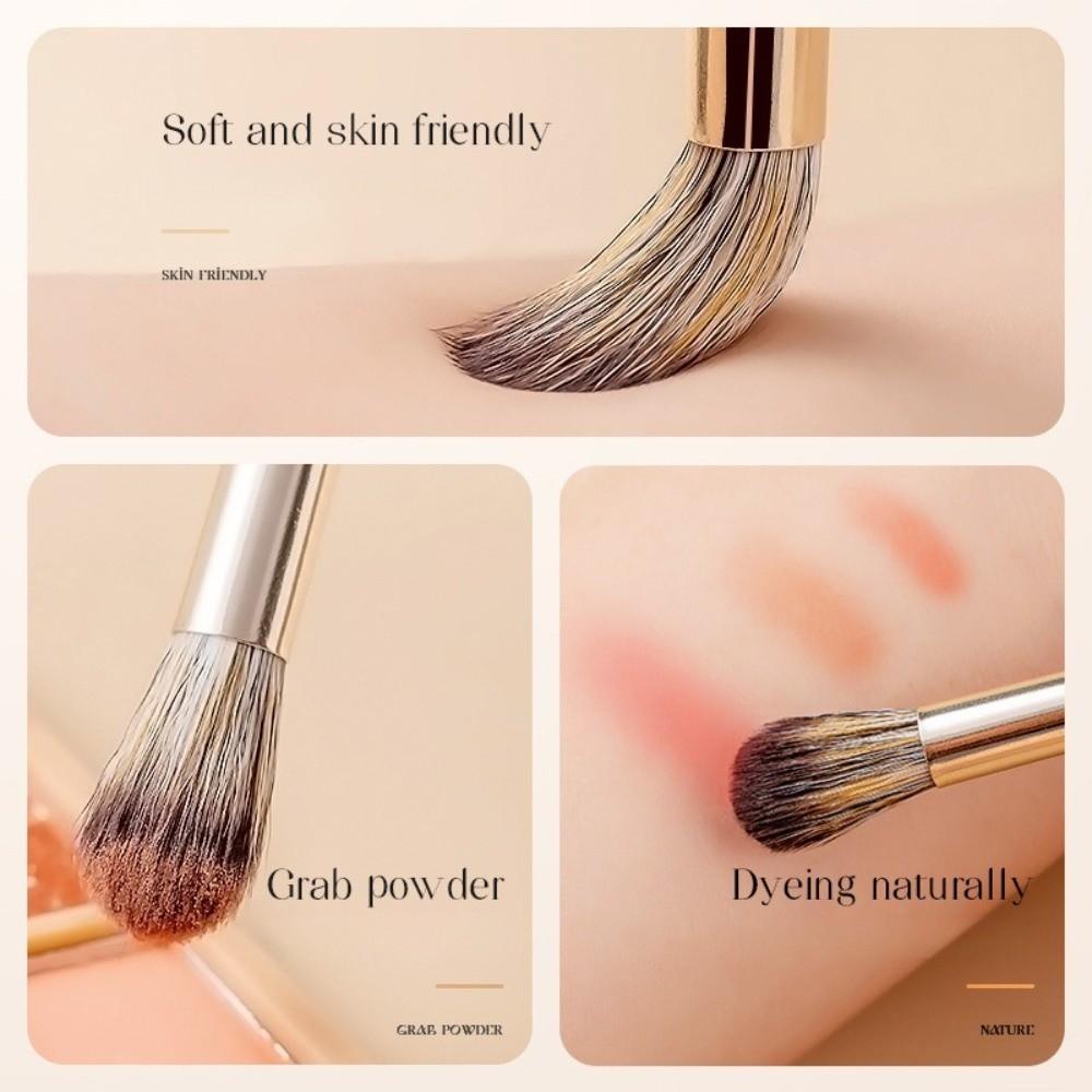 Gold Makeup Brushes Set Angled Triangle Eye Makeup Brush New Cosmetics Brushes Tools Kits Women