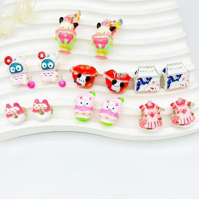 Cartoon Handmade Drip Oil Beaded Bracelet - Cute Alloy Jewelry Accessory
