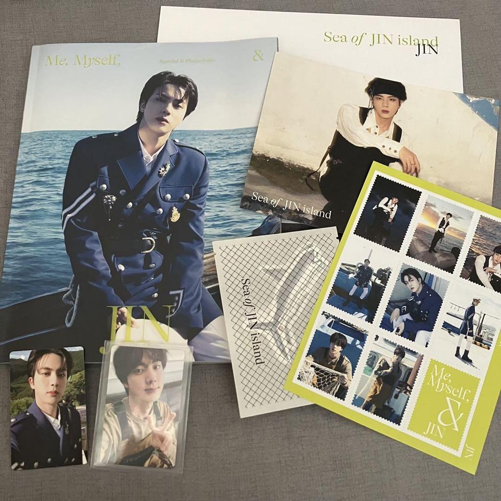 [USED] BTS JIN Photobook with Trading Cards