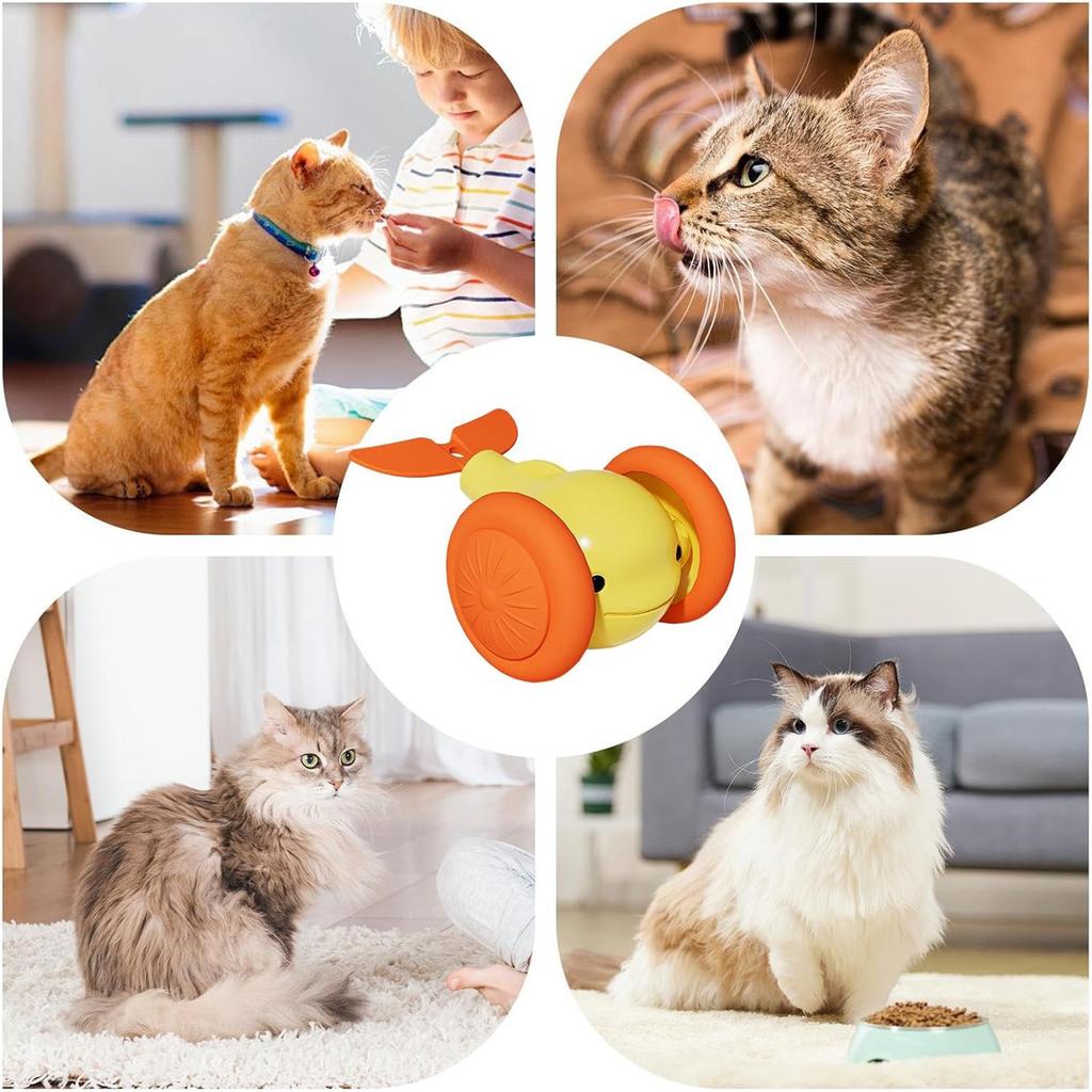 Moving Ball For Cats Little Whale Shape Interactive Ball Cats Toy,Stimulating Rechargeable Pet Toy For Indoor Play,  Training