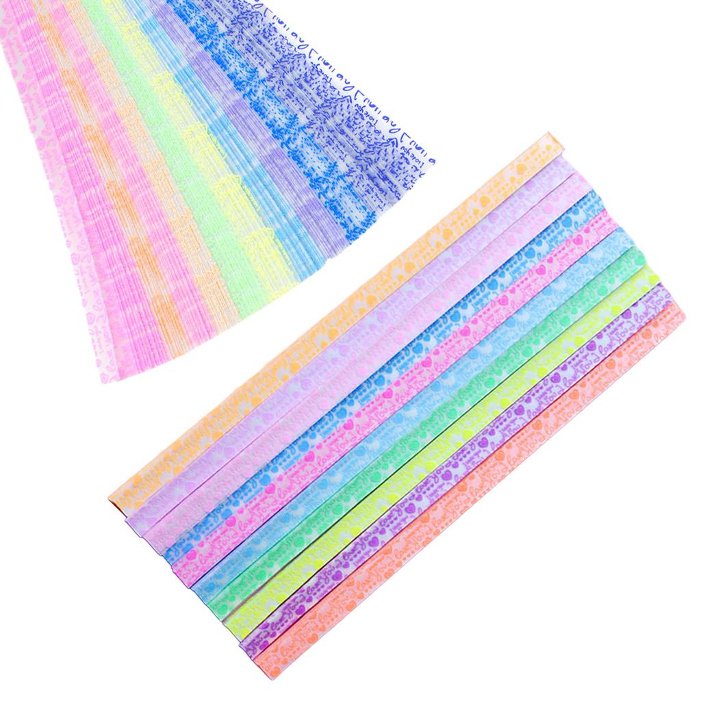 Star Folding Paper Star Paper Strips Double Sided Folding Star Paper Strips Star Decorations Folding Paper for Art Craft