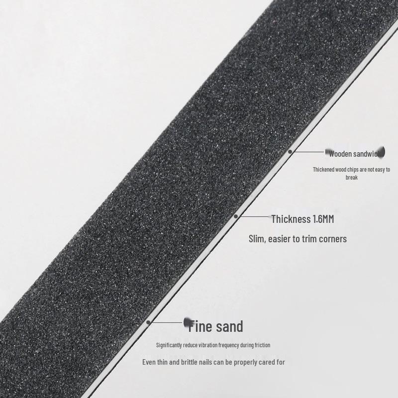 50 Ultra-Thin Nail Wood Sticks: Fine Grit 180/240 Polishing Files for Natural Nail Shaping